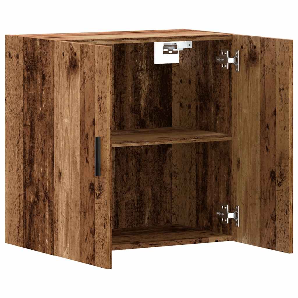vægskab 60x31x60 cm konstrueret træ antikt træ