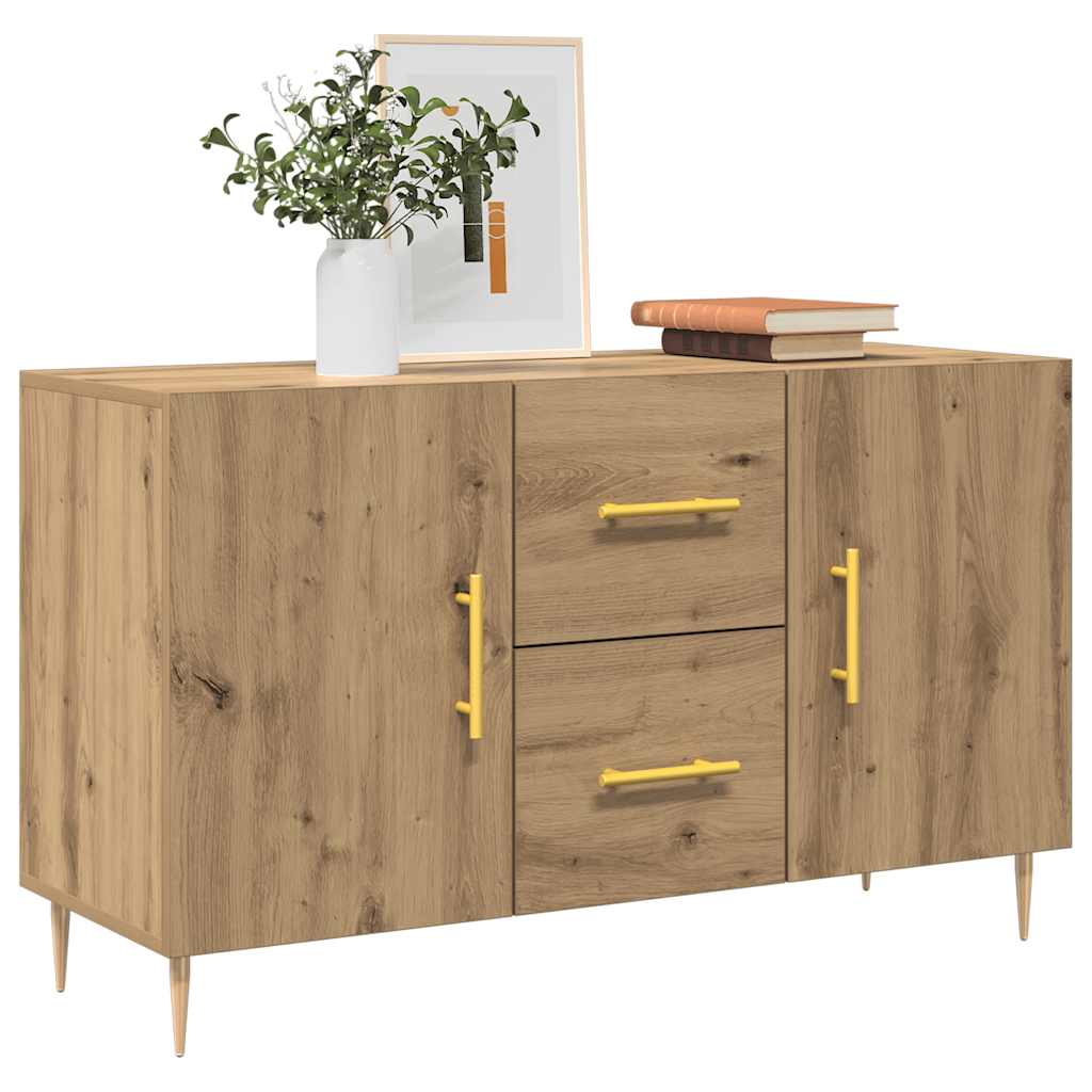 skænk 100x36x60 cm konstrueret træ kunsteg