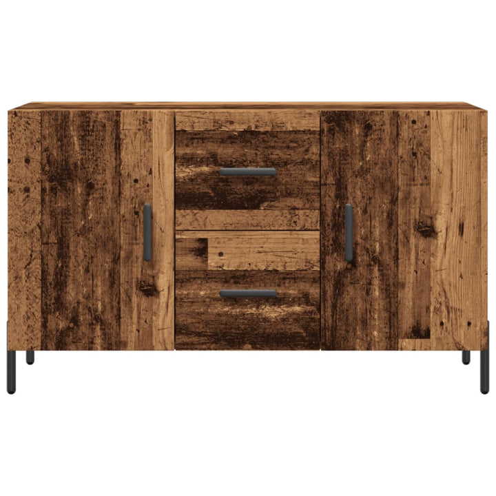 skænk 100x36x60 cm konstrueret træ gammelt træ-look