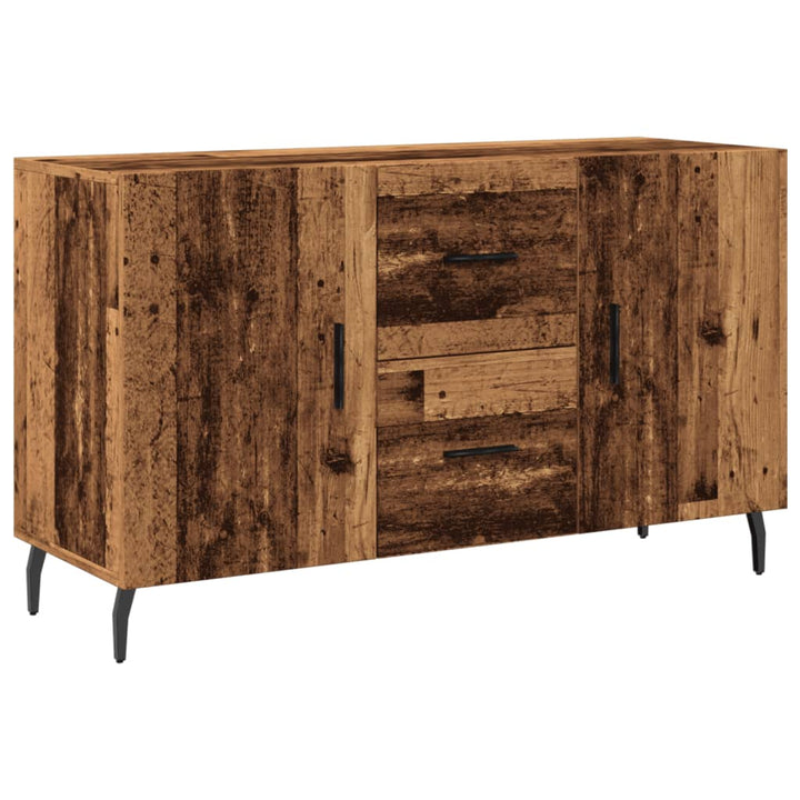 skænk 100x36x60 cm konstrueret træ gammelt træ-look