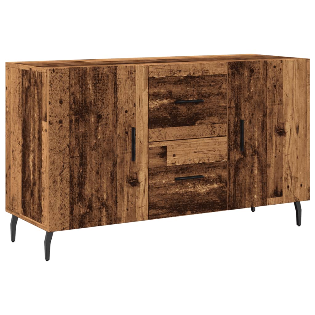 skænk 100x36x60 cm konstrueret træ gammelt træ-look