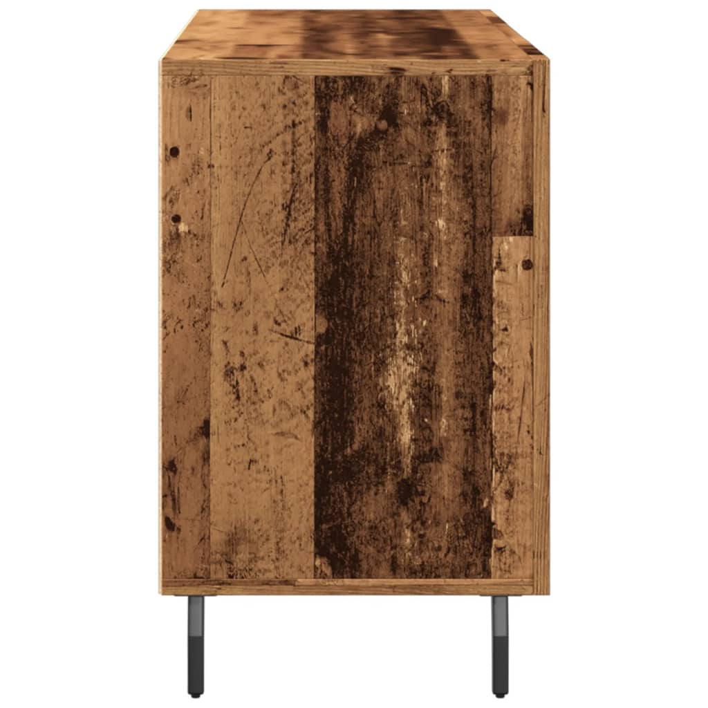 skænk 100x36x60 cm konstrueret træ gammelt træ-look