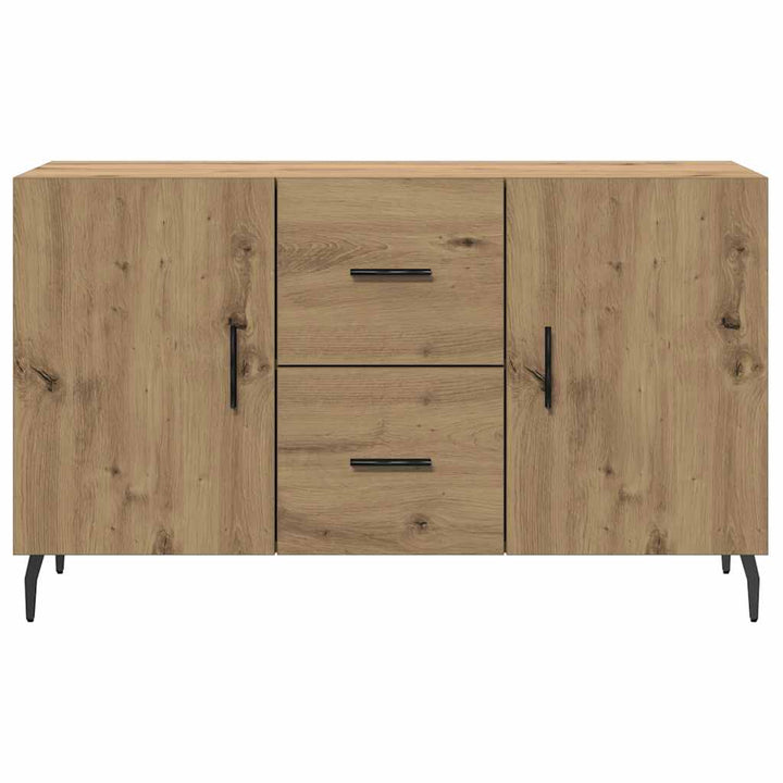 skænk 100x36x60 cm konstrueret træ egetræsfarve
