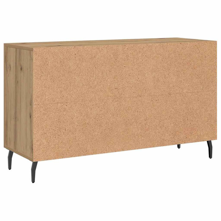 skænk 100x36x60 cm konstrueret træ egetræsfarve