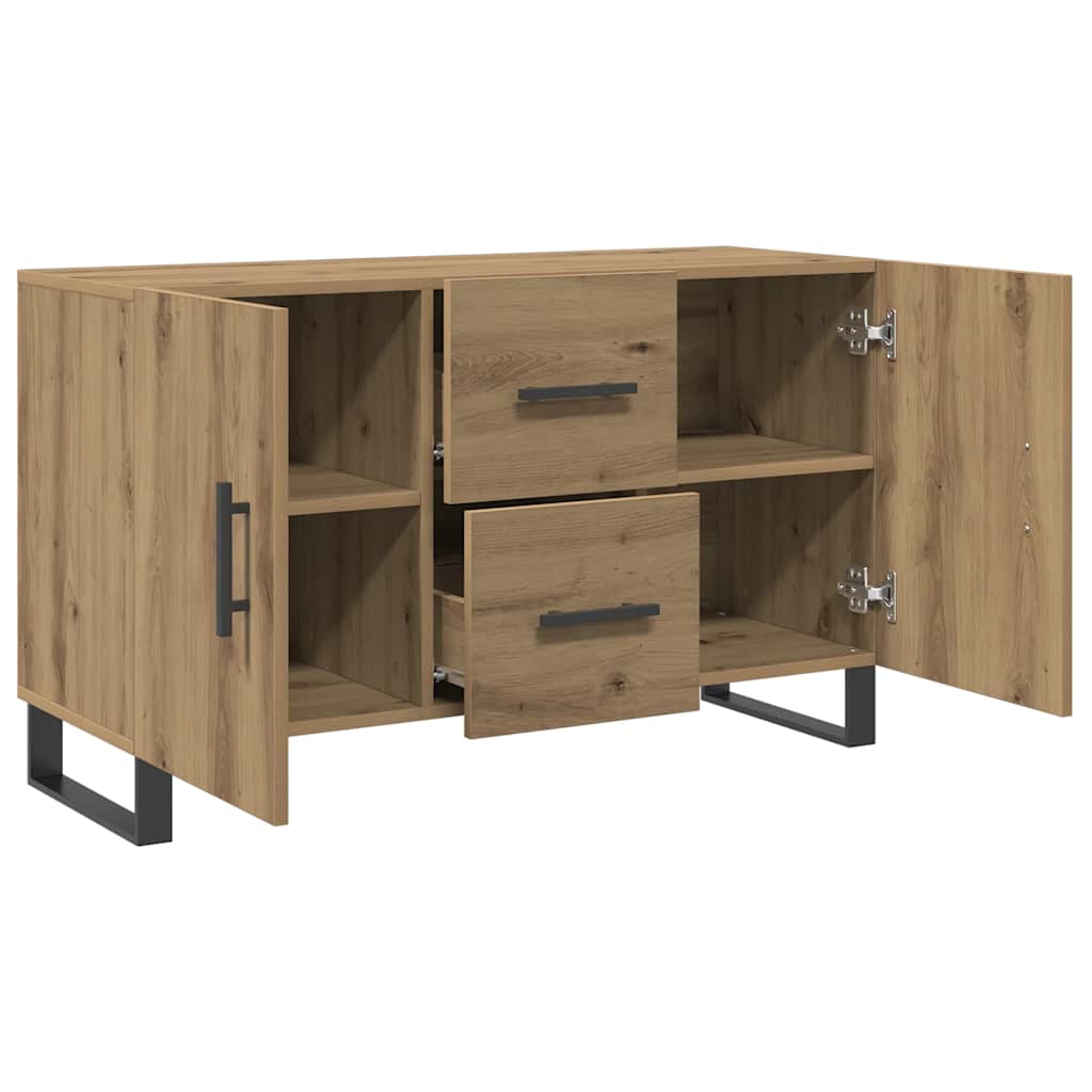 skænk 100x36x60 cm konstrueret træ kunsteg