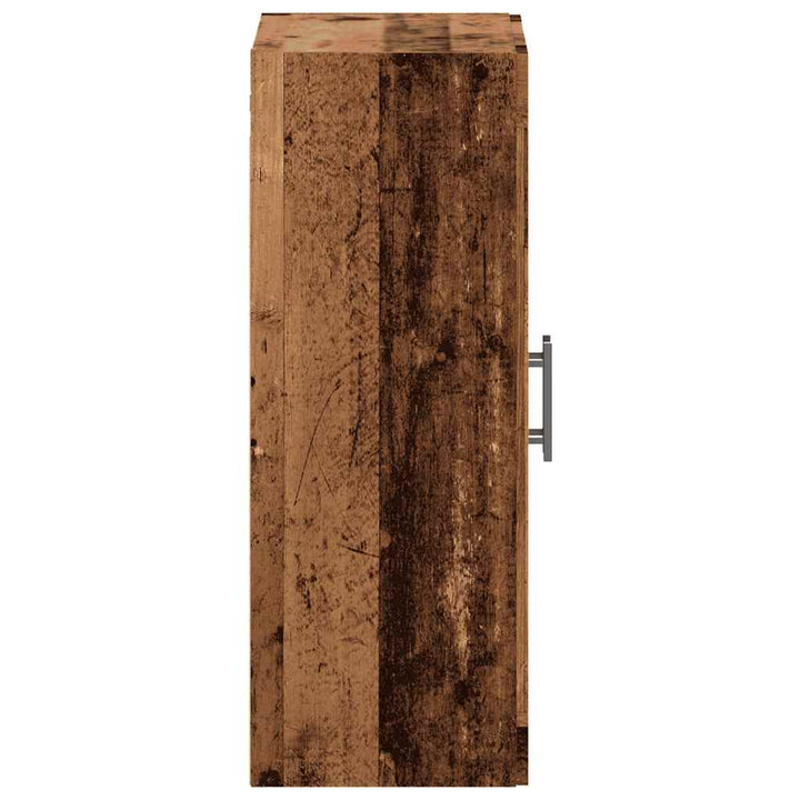 skænk 69,5x34x90 cm konstrueret træ antikt trælook