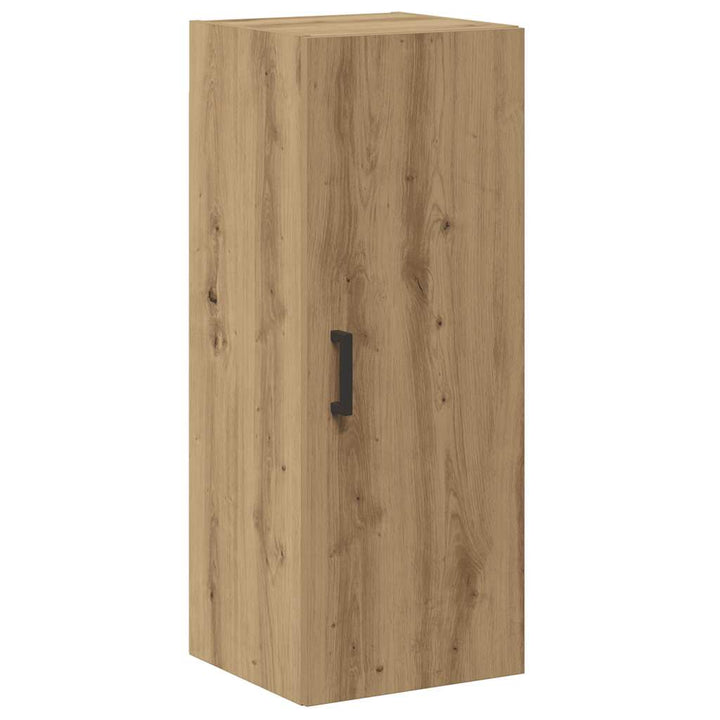 vægskab 34,5x34x90 cm konstrueret træ egetræsfarve