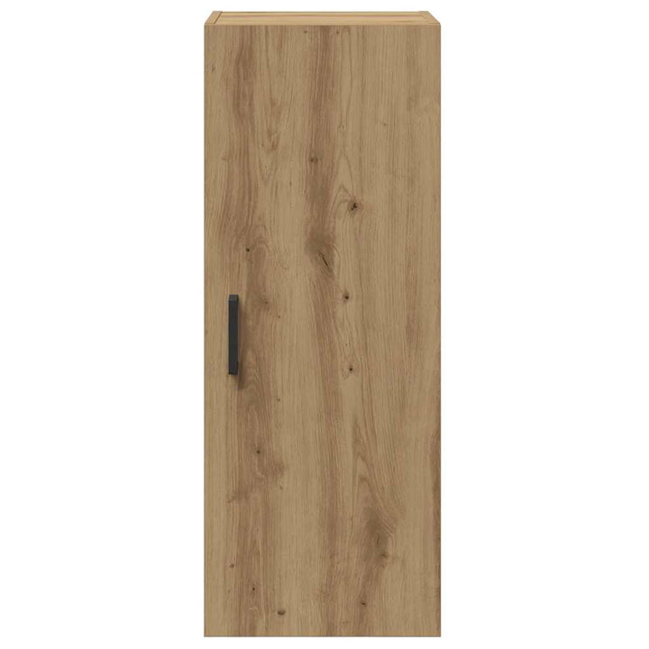 vægskab 34,5x34x90 cm konstrueret træ egetræsfarve