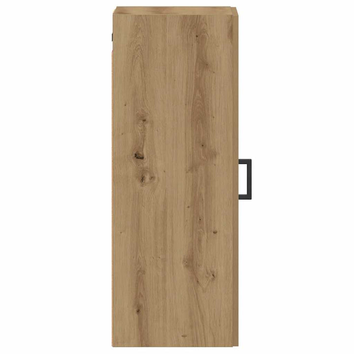 vægskab 34,5x34x90 cm konstrueret træ egetræsfarve
