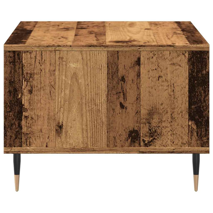 sofabord 60x50x36,5 cm konstrueret træ antikt trælook