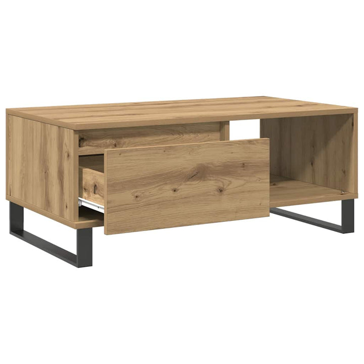 sofabord 90x50x36,5 cm konstrueret træ kunsteg