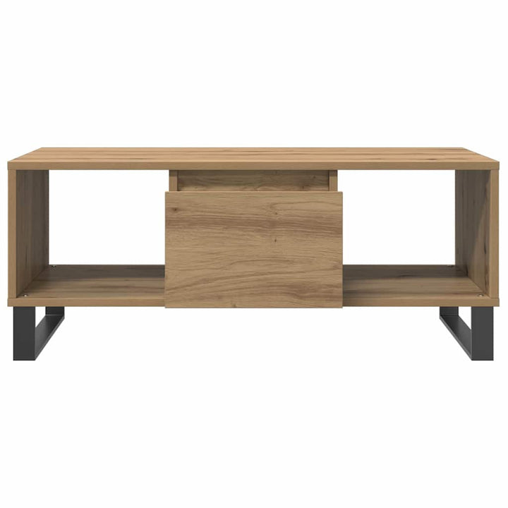 sofabord 90x50x36,5 cm konstrueret træ kunsteg