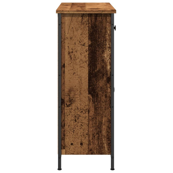 skab 70x30x80 cm konstrueret træ antikt trælook