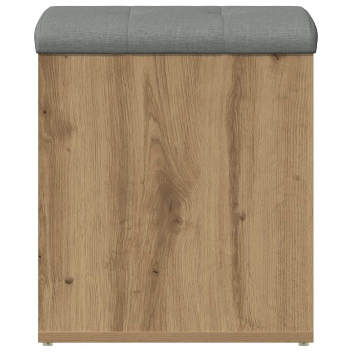 opbevaringsbænk 42x42x45 cm konstrueret træ kunsteg