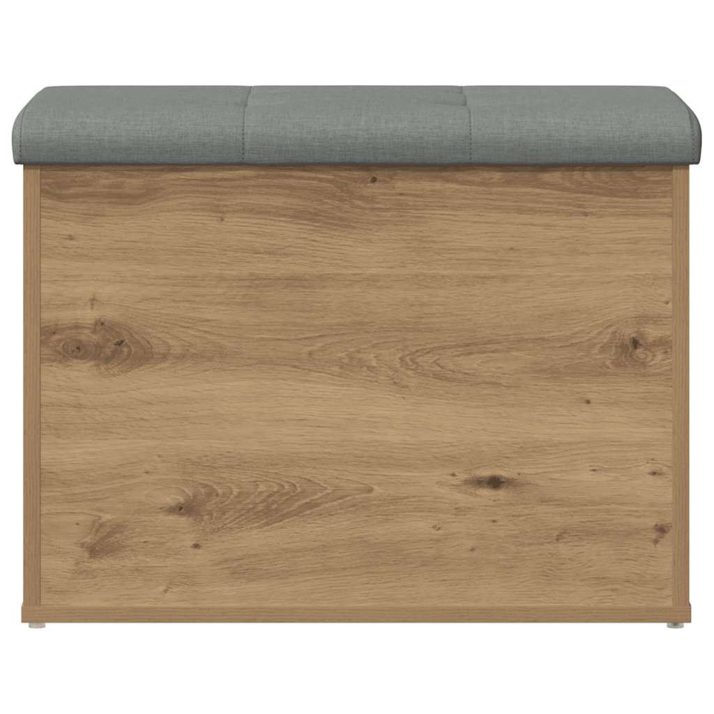 opbevaringsbænk 62x42x45 cm konstrueret træ kunsteg