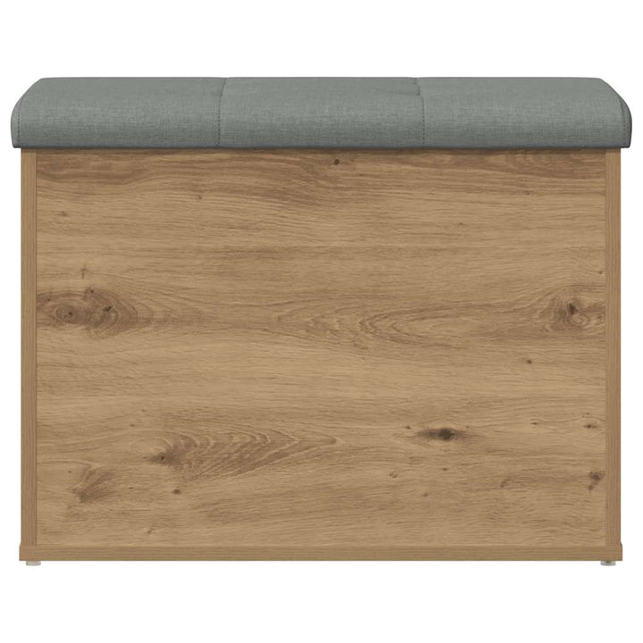 opbevaringsbænk 62x42x45 cm konstrueret træ kunsteg
