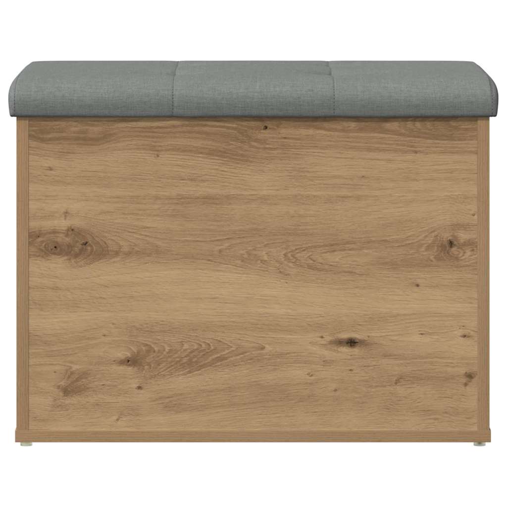 opbevaringsbænk 62x42x45 cm konstrueret træ kunsteg