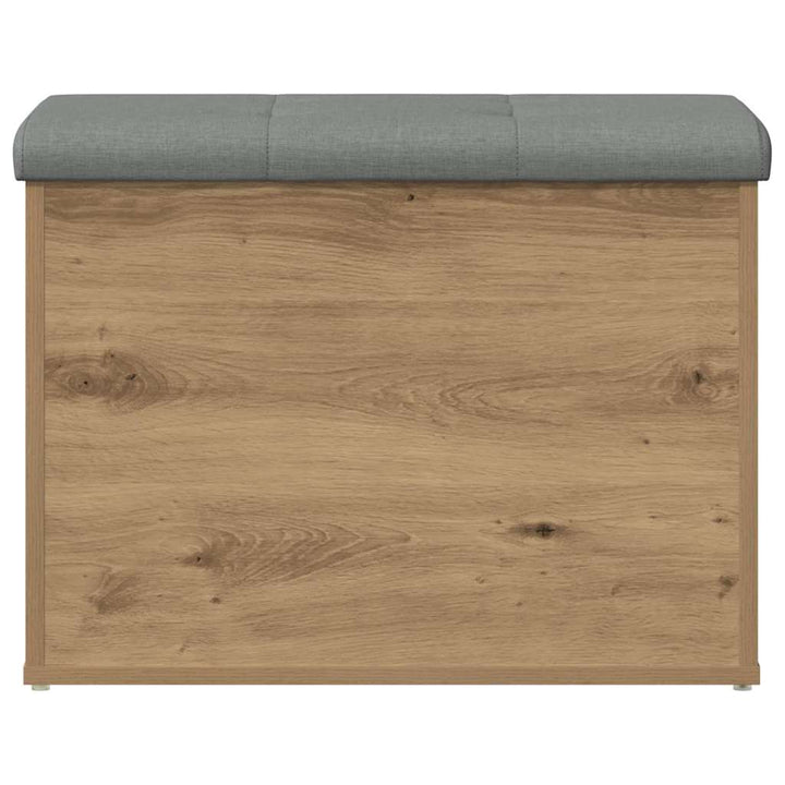 opbevaringsbænk 62x42x45 cm konstrueret træ kunsteg
