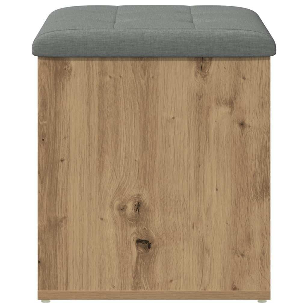 opbevaringsbænk 62x42x45 cm konstrueret træ kunsteg