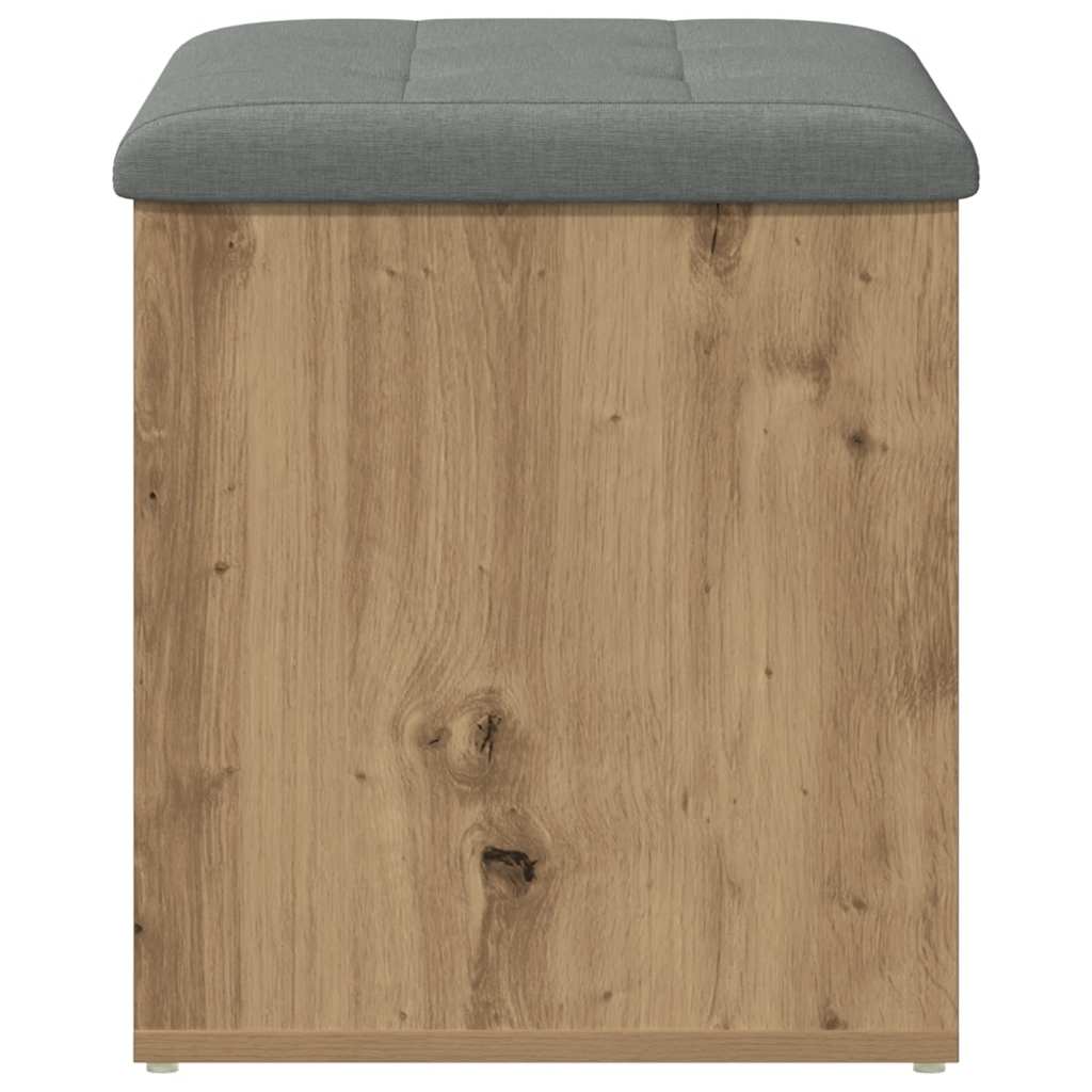 opbevaringsbænk 62x42x45 cm konstrueret træ kunsteg