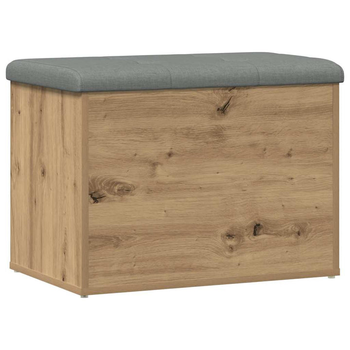 opbevaringsbænk 62x42x45 cm konstrueret træ kunsteg