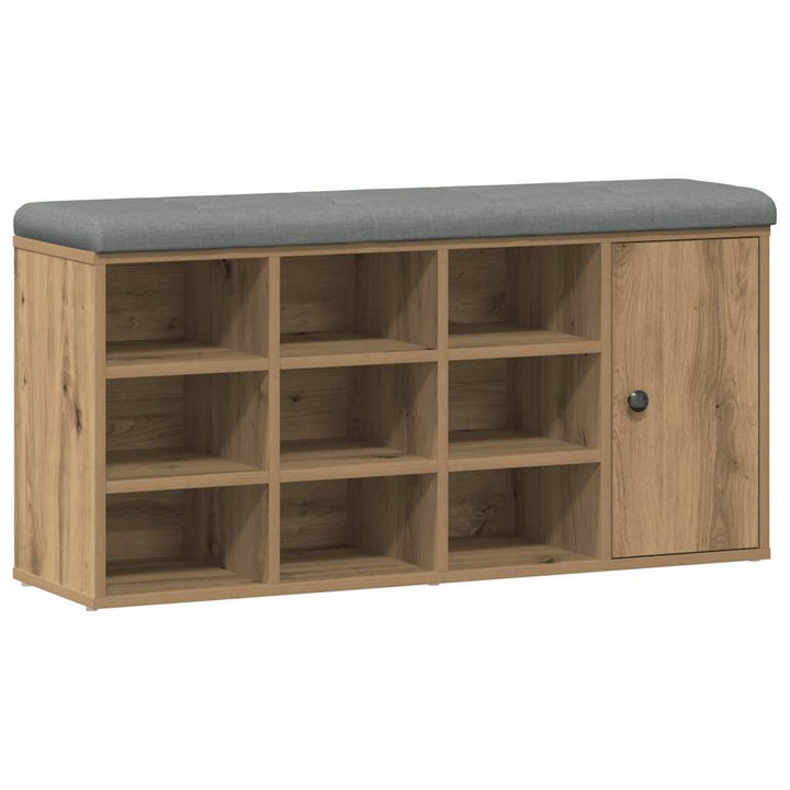 skobænk 102x32x50 cm konstrueret træ kunsteg