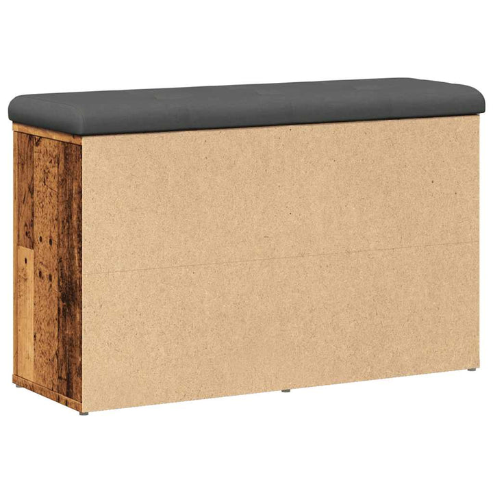 skobænk 82x32x50 cm konstrueret træ antikt træ