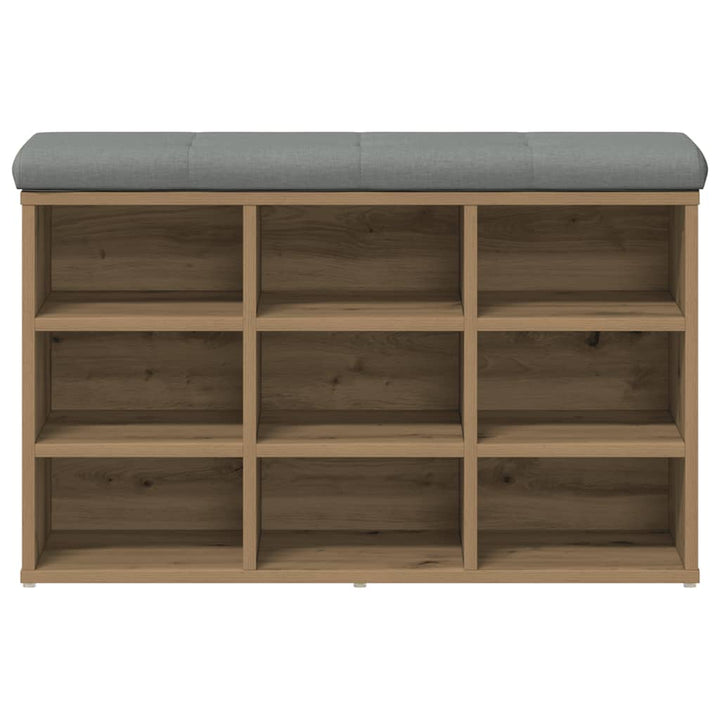 skobænk 82x32x50 cm konstrueret træ kunsteg