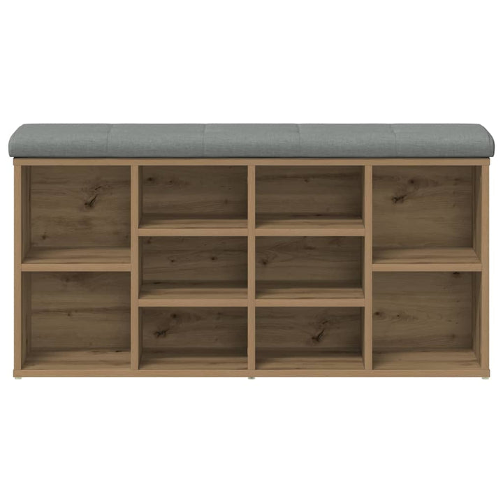 skobænk 102x32x50 cm konstrueret træ kunsteg