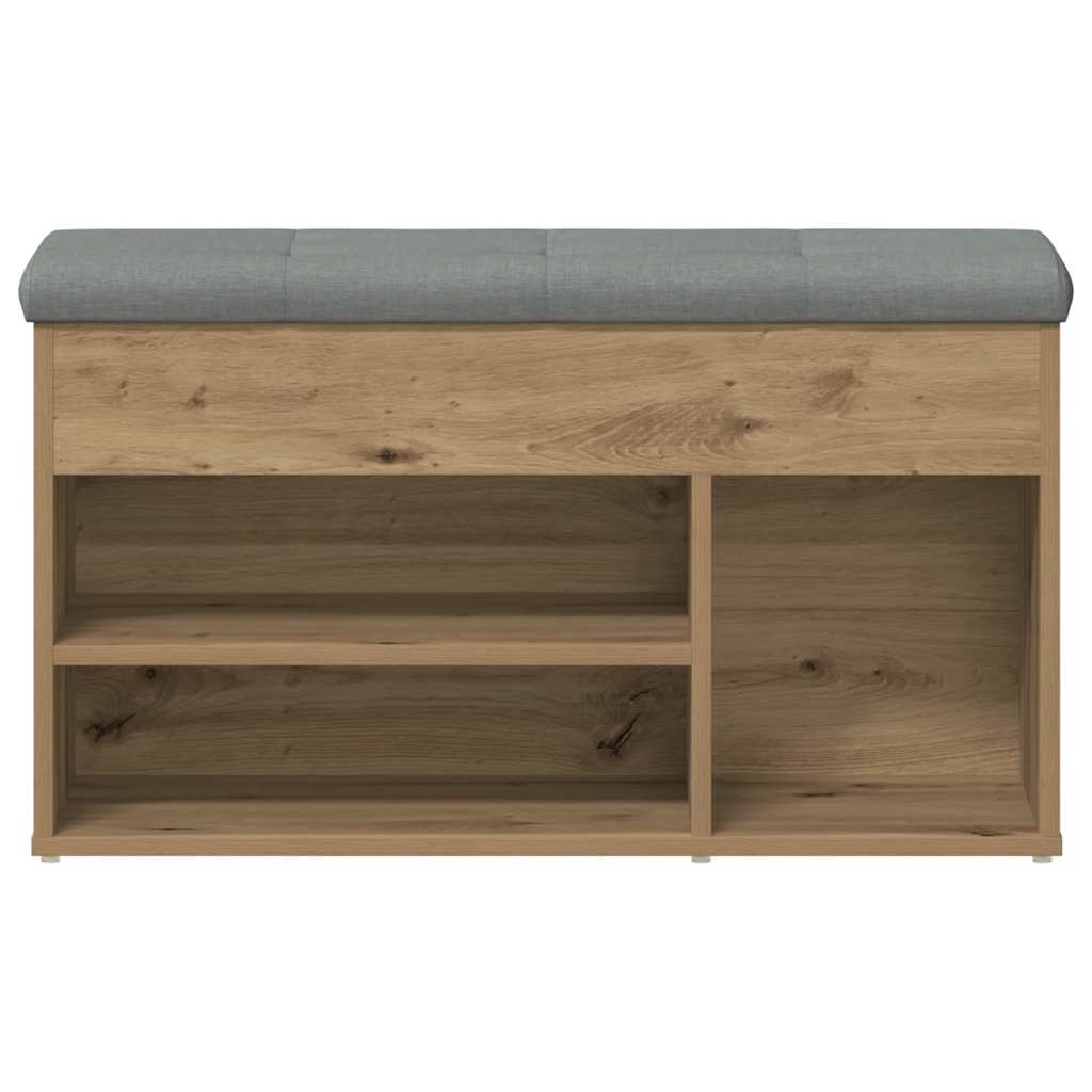 skobænk 82x32x45,5 cm konstrueret træ kunsteg