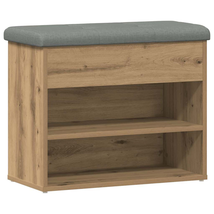 skobænk 62x32x50 cm konstrueret træ kunsteg