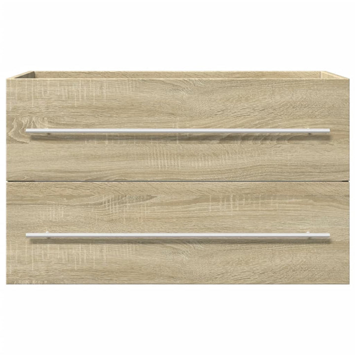 vaskeskab 80x38,5x48 cm konstrueret træ gammelt trælook