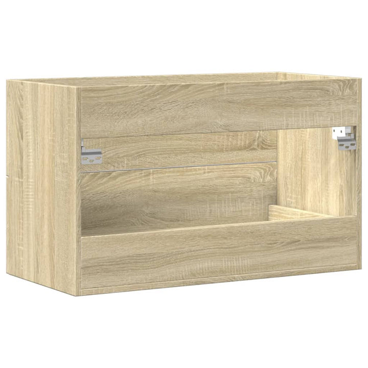 vaskeskab 80x38,5x48 cm konstrueret træ gammelt trælook
