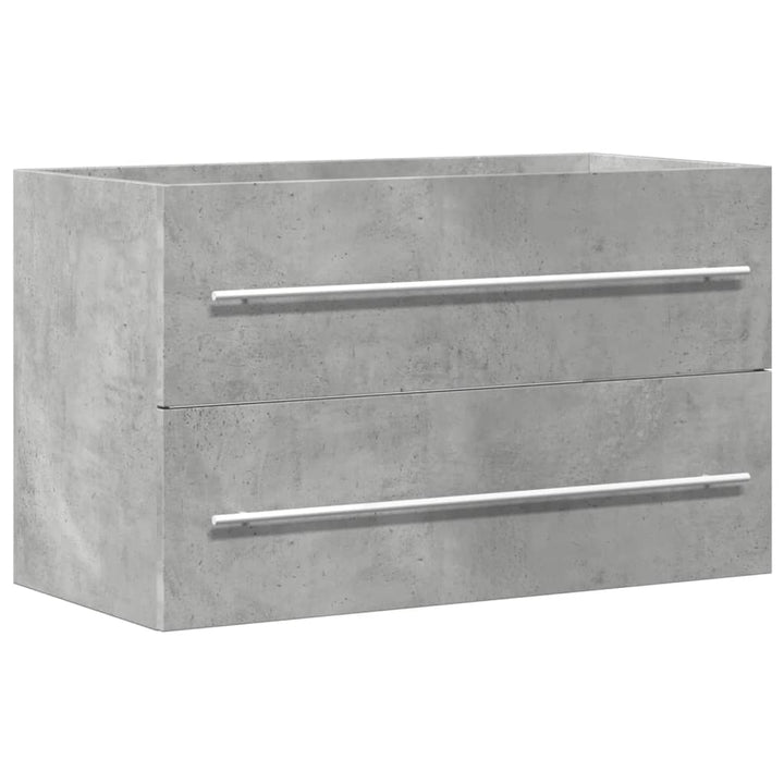 underskab til håndvask 80x38,5x48 cm konstrueret træ betongrå