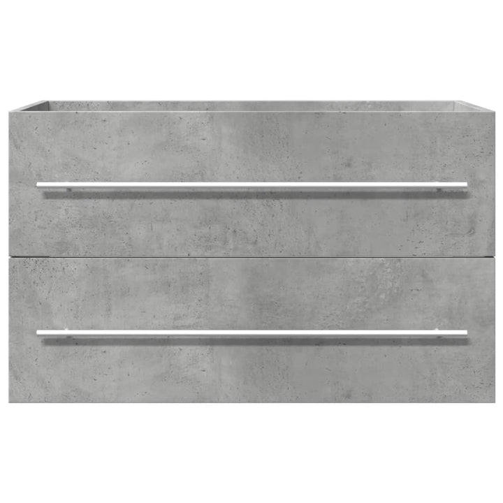 underskab til håndvask 80x38,5x48 cm konstrueret træ betongrå