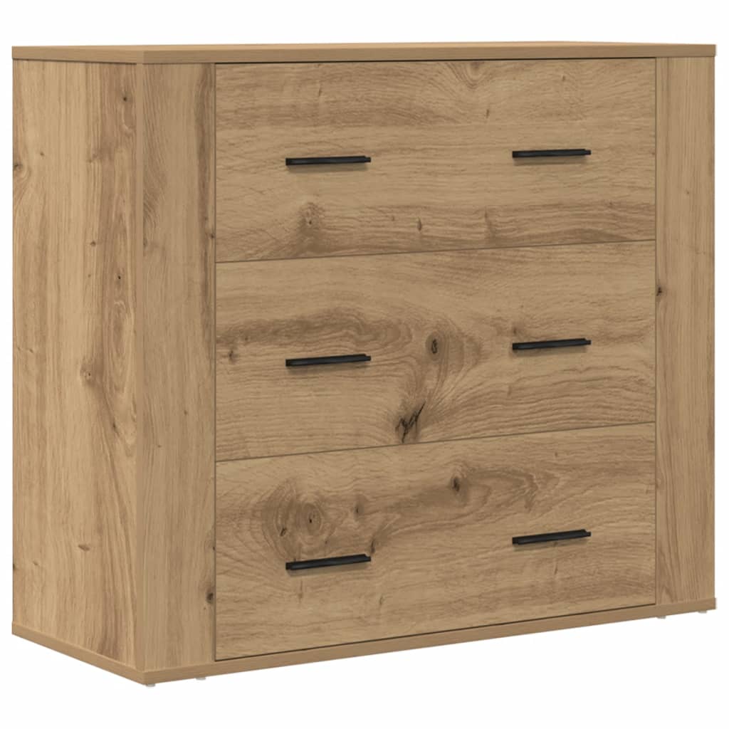 skænk 80x33x70 cm konstrueret træ kunsteg