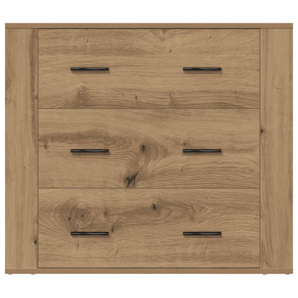 skænk 80x33x70 cm konstrueret træ kunsteg