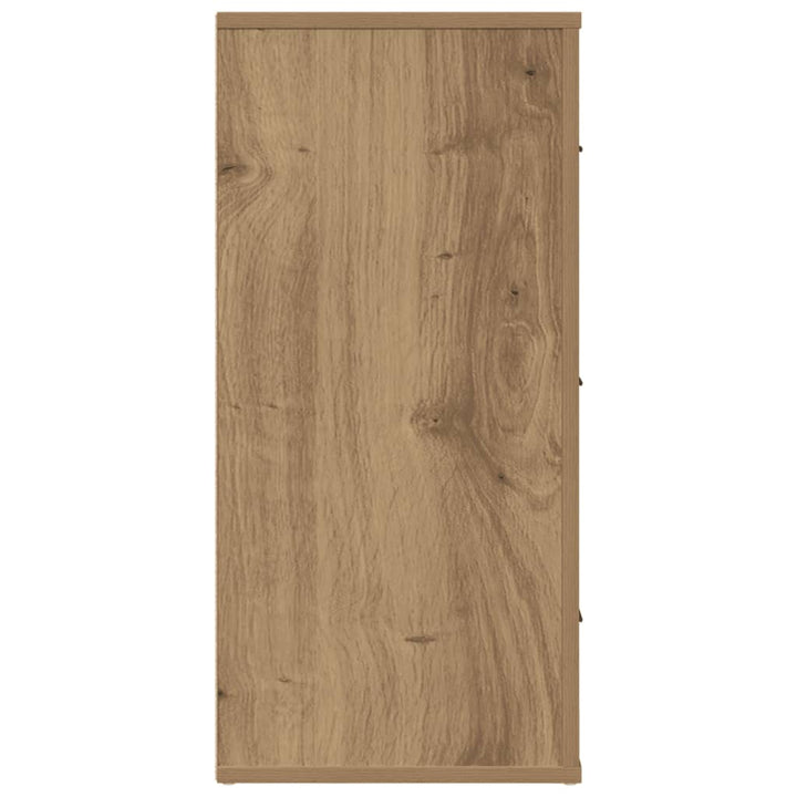 skænk 80x33x70 cm konstrueret træ kunsteg