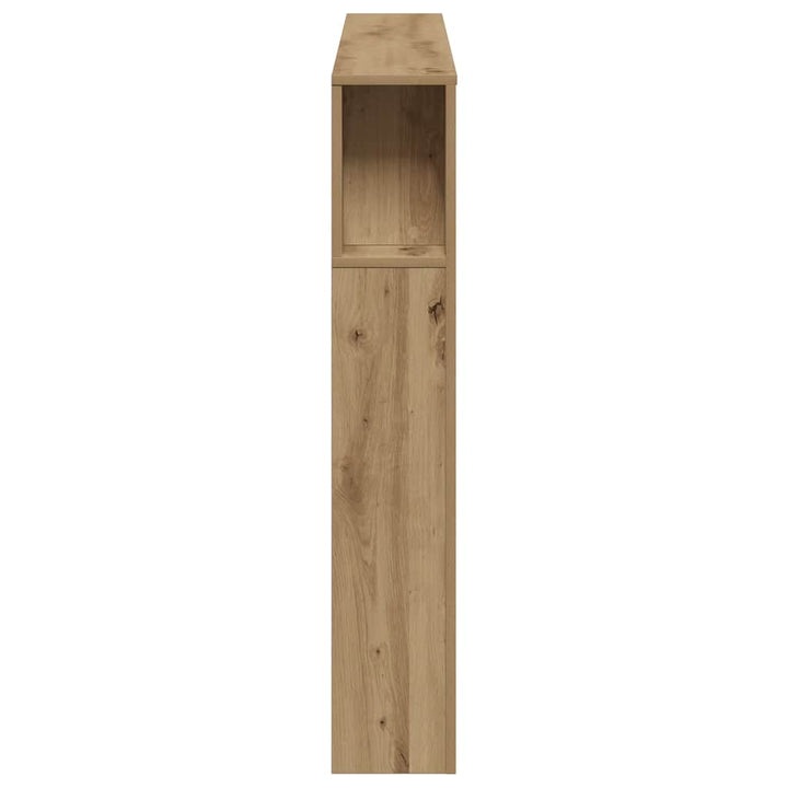 sengegavl m. LED-lys 160x18,5x103,5 cm konstrueret træ kunsteg