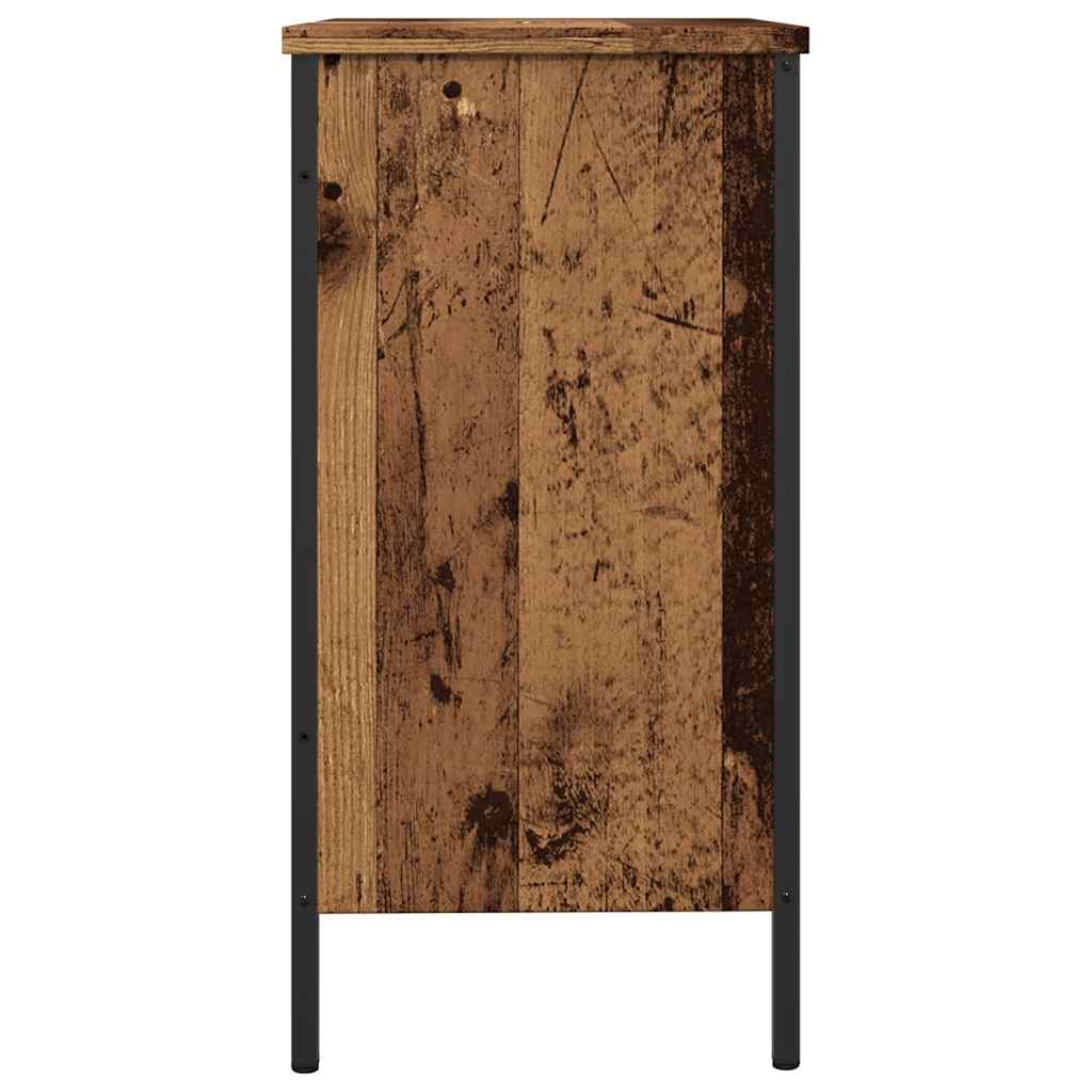 vaskeskab 60x30x60 cm konstrueret træ gammelt trælook