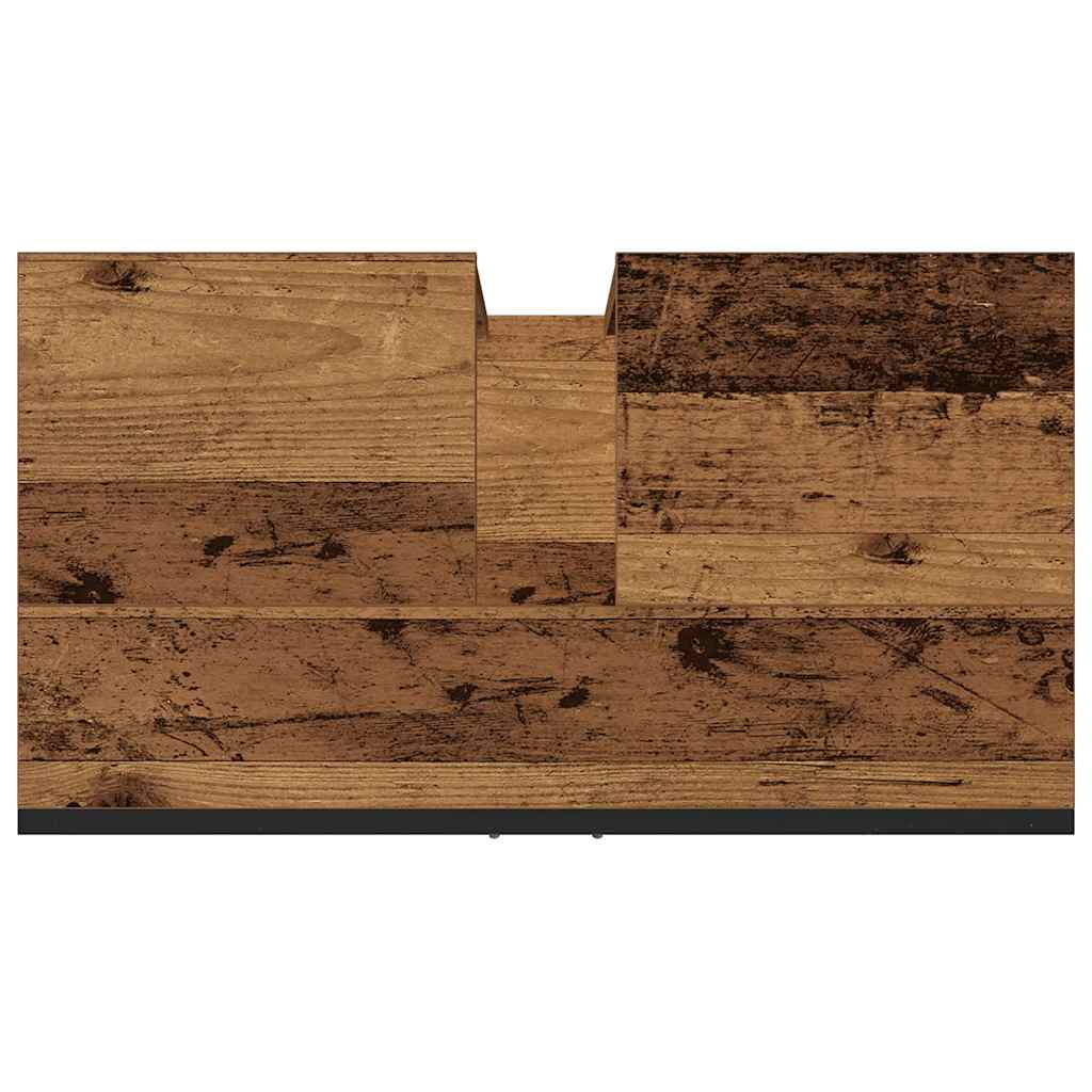 vaskeskab 60x30x60 cm konstrueret træ gammelt trælook