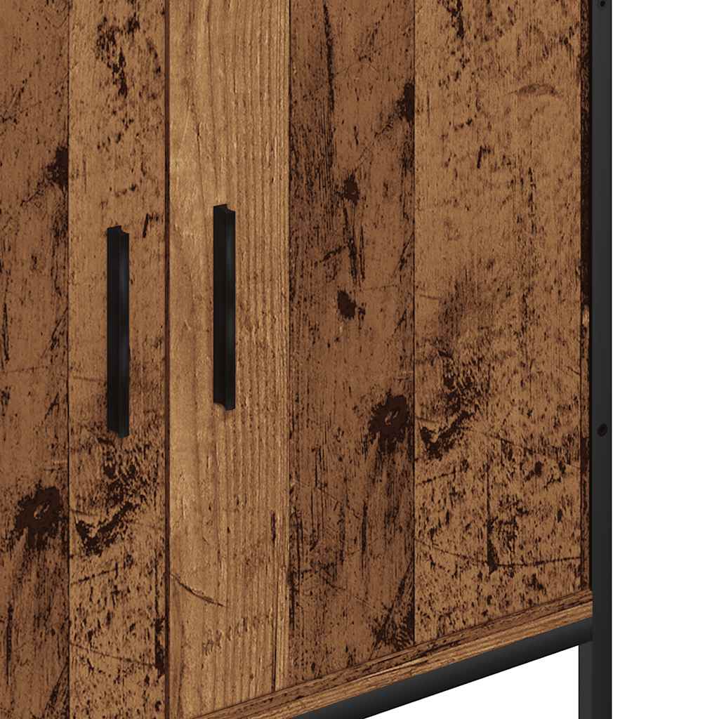 vaskeskab 60x30x60 cm konstrueret træ gammelt trælook