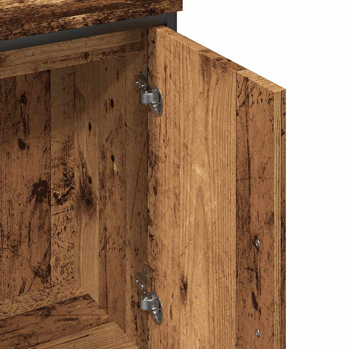 vaskeskab 60x30x60 cm konstrueret træ gammelt trælook