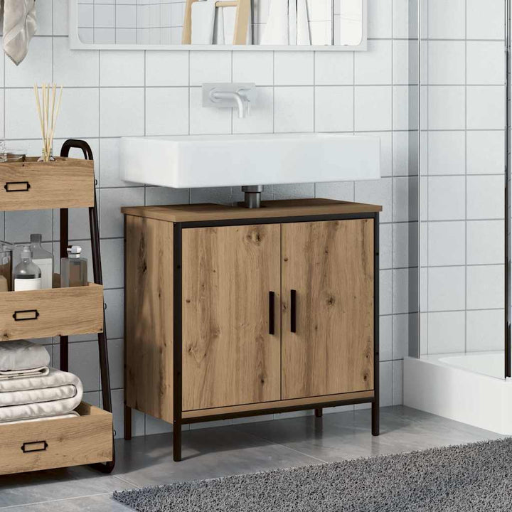 vaskeskab 60x30x60 cm konstrueret træ kunsteg