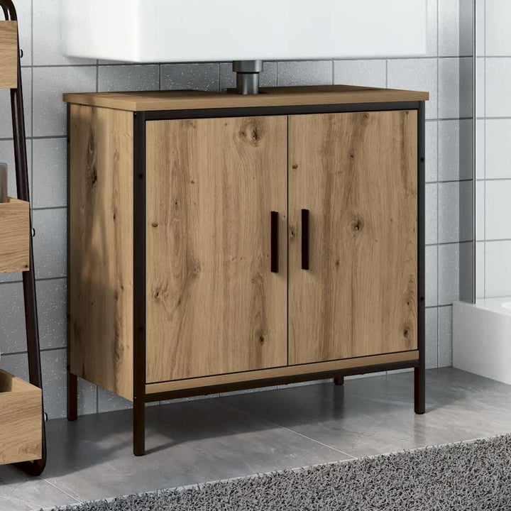 vaskeskab 60x30x60 cm konstrueret træ kunsteg
