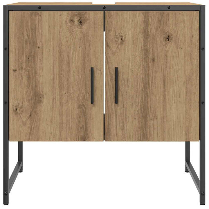 underskab til badeværelse 60x33x60 cm konstrueret træ kunsteg