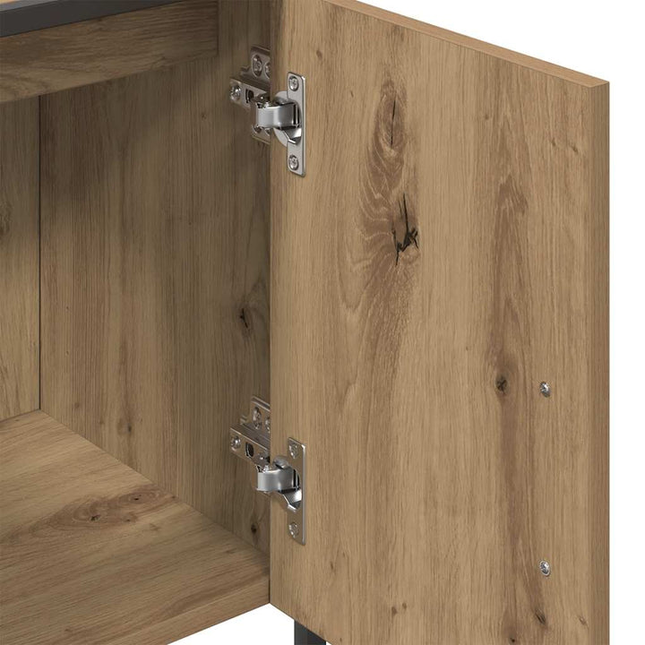 underskab til badeværelse 60x33x60 cm konstrueret træ kunsteg