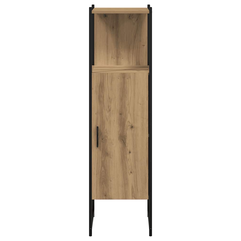 badeværelsesskab 33x33x120,5 cm konstrueret træ kunsteg