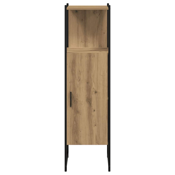 badeværelsesskab 33x33x120,5 cm konstrueret træ kunsteg