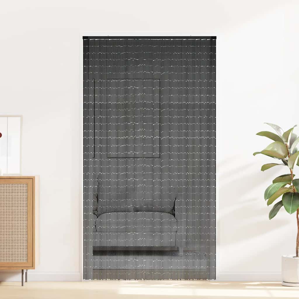 insektgardin til døren 120x220 cm bambus mørkegrå